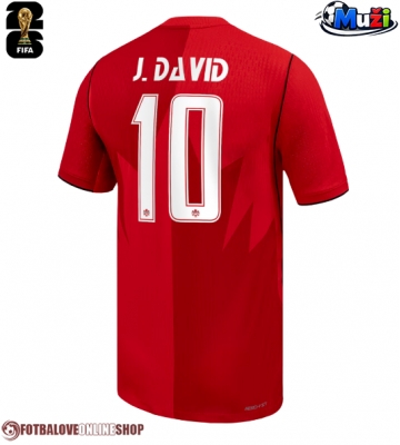Kanada Jonathan David #10 Domácí Dres MS 2026 Krátkým Rukávem